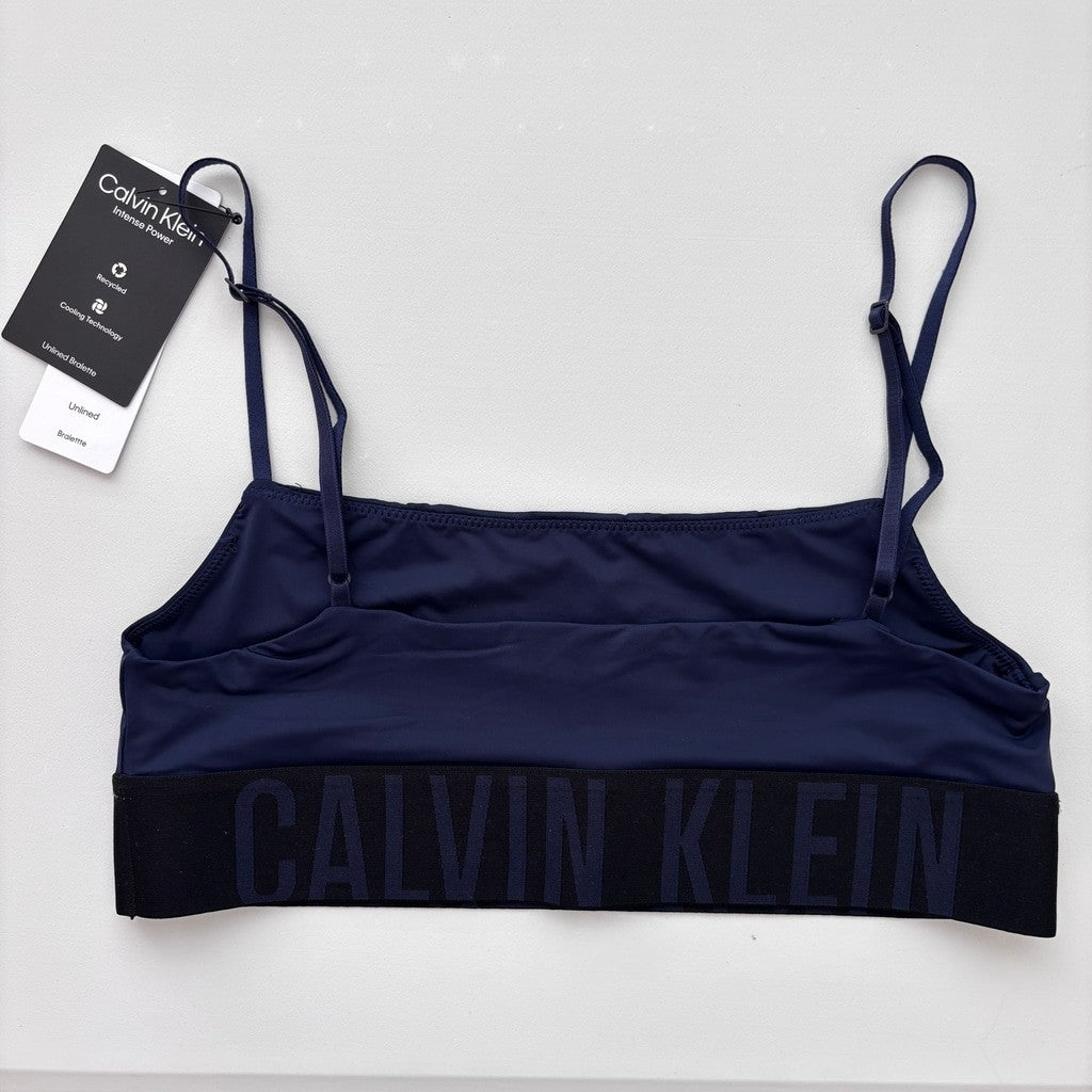 Calvin Klein Women's Navy Intense Power Micro Unlined Bralette NWT