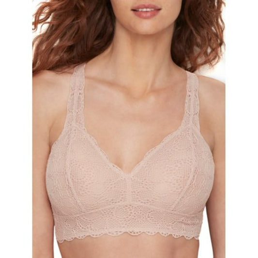 DKNY Women's Size Small Light Beige Lace Bralette w/ Racerback NWT