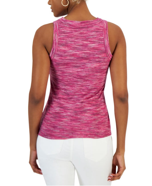 INC International Concepts Extra Large Pink Ribbed Sleeveless Tank Top NWT