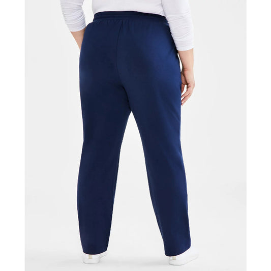 Style & Co Plus Size 3X Blue Drawstring Straight Leg Pants / Sweatpants NWT