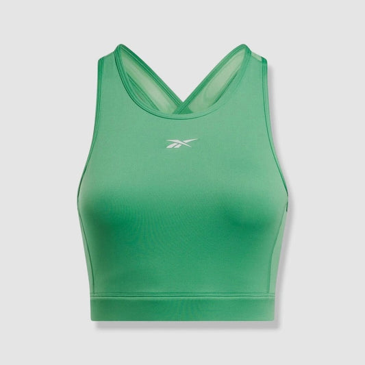 Reebok Identity Size M Train Vector Bralette / Sports Bra in Green NWT