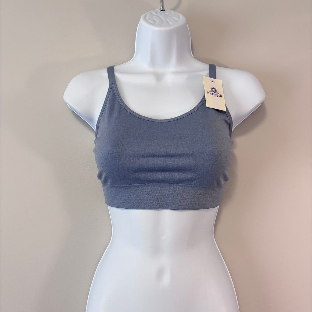 B.tempt'd by Wacoal Women's Large Blue Comfort Bralette NWT