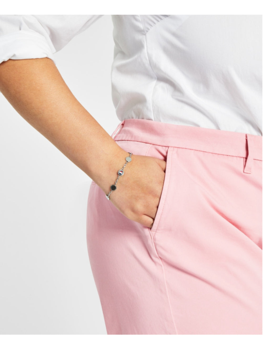 Tommy Hilfiger Women's Plus Size 18W Light Pink Bermuda Casual Shorts NWT