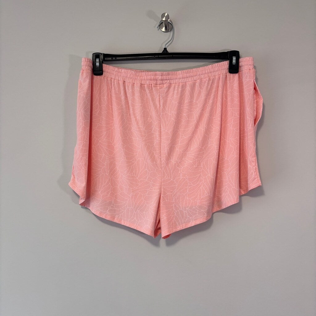 State of Day Women's Pink & White Printed Soft Knit Sleep Shorts NWT