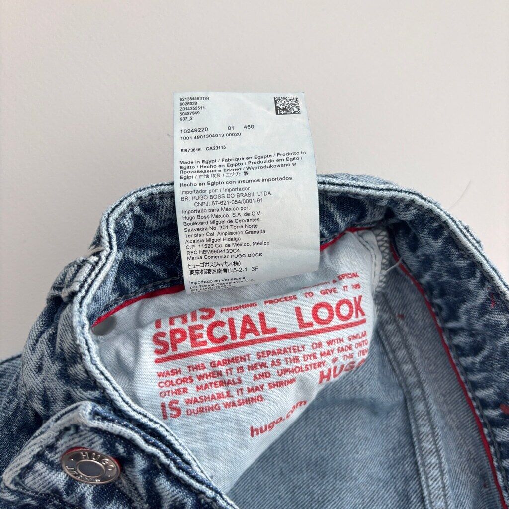 HUGO Boss Women's Size 25 Ripped Light-Wash High-Rise Denim Jeans NWT