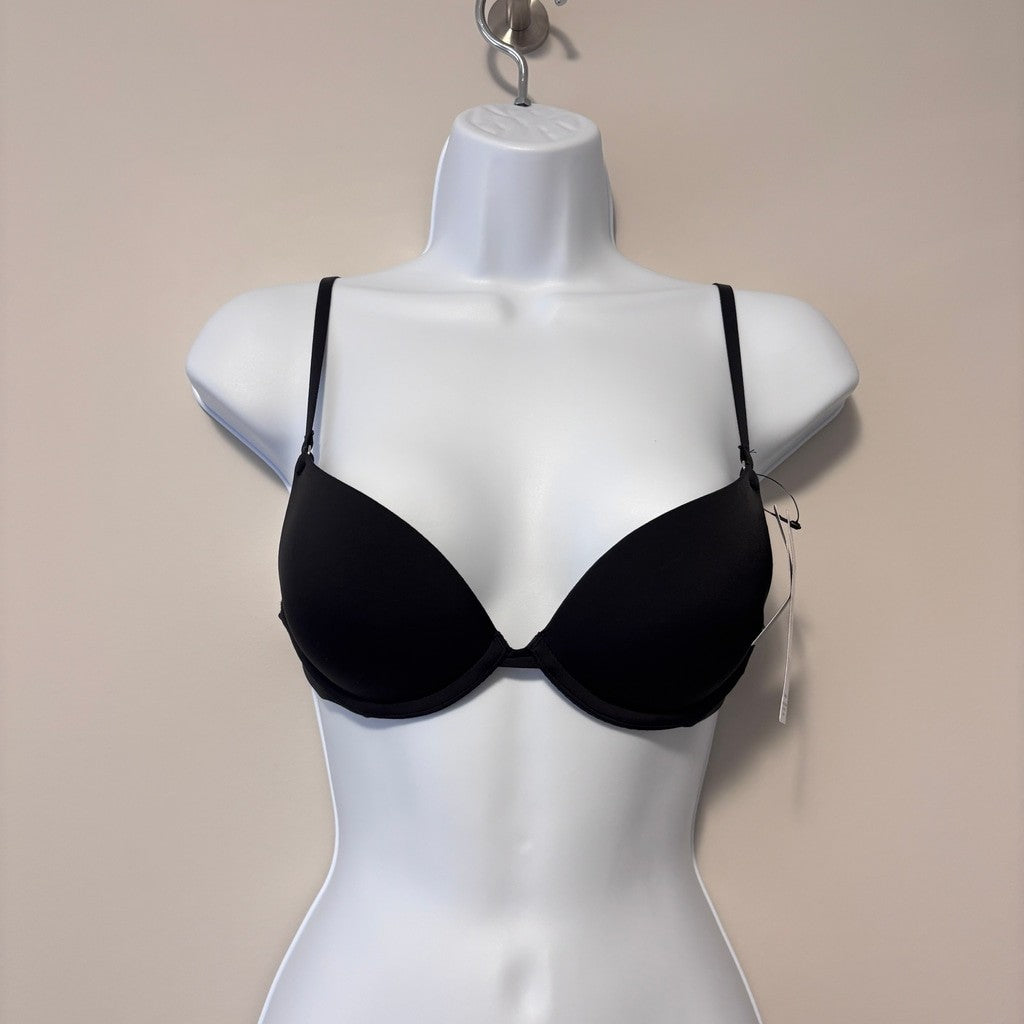 Calvin Klein Women's Size 32B Black Sculpt Push-Up Plunge Bra NWT