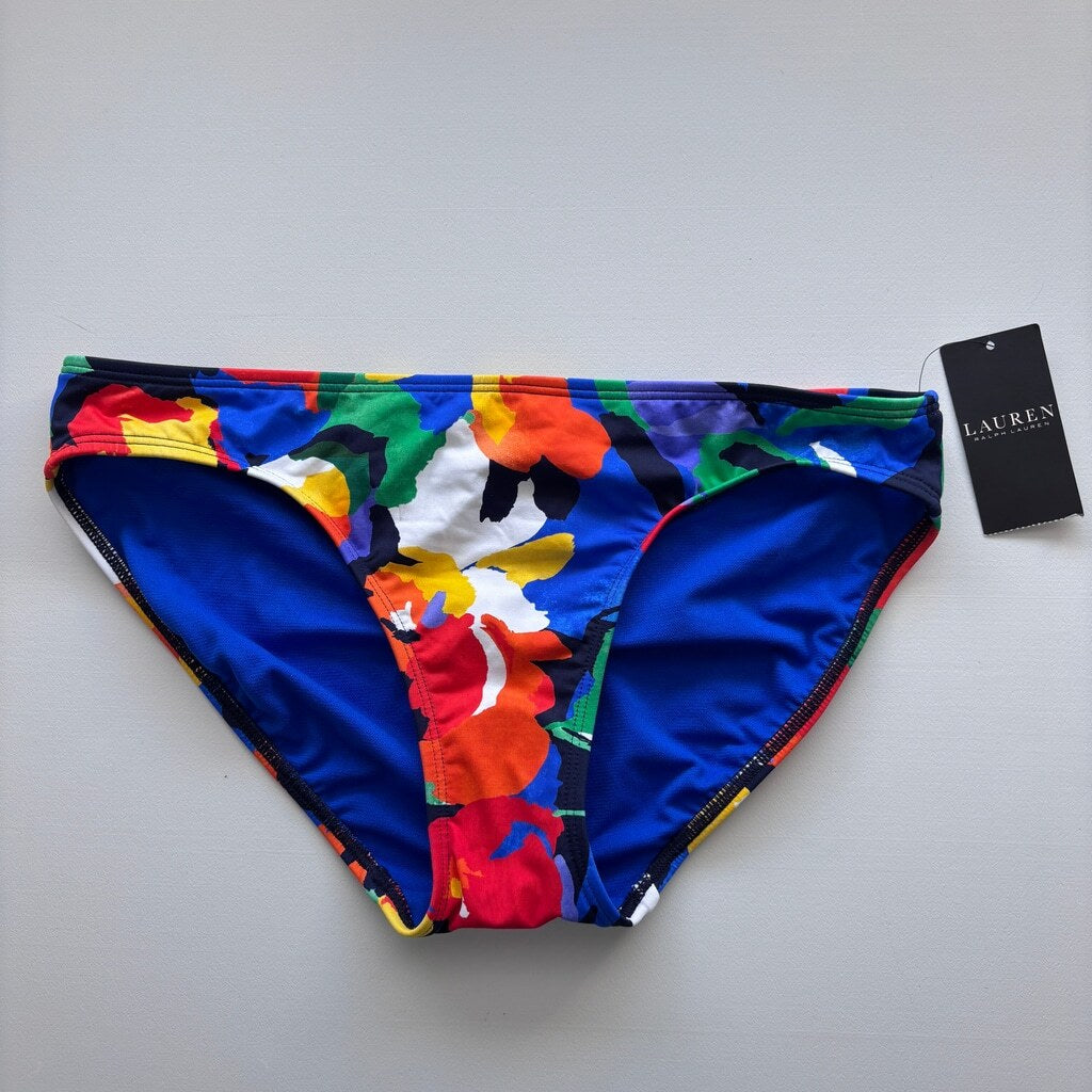 Ralph Lauren Women's Size 4 Multicolor Bright Printed Hipster Bikini Bottoms NWT
