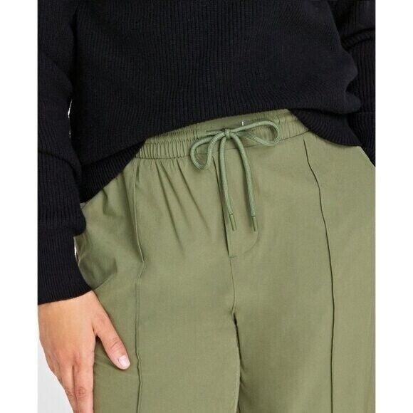 On 34th  Plus Size Drawstring Green Commuter Pants NWT.