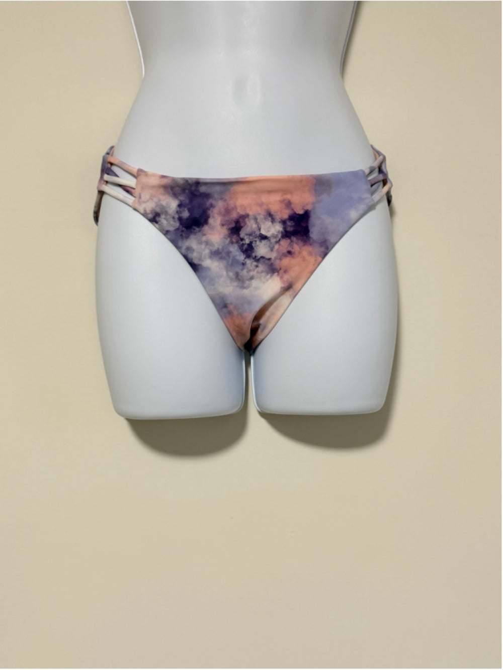 Roxy Size Small Could Tie-Dyed Pink & Purple Bikini Bottoms NWT