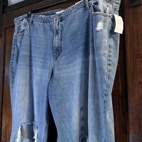 AND NOW THIS Women's Size 26W Ultra High Rise Straight Leg Jeans NWT