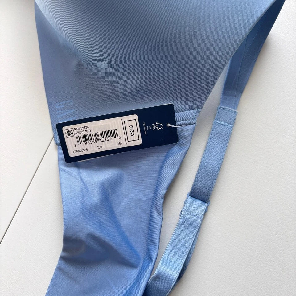 GAP GapBody Women's Blue Everyday Essentials Wireless Bra NWT