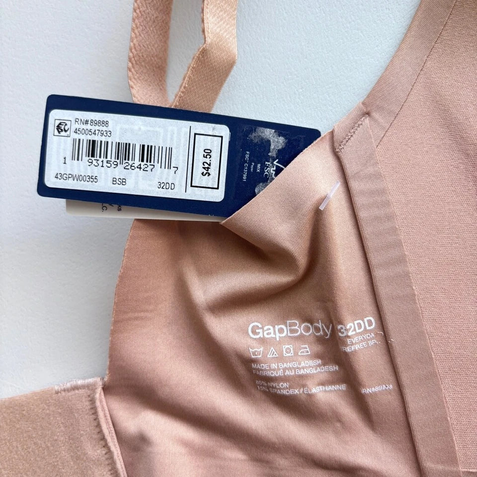 GAP GapBody Women's Beige Everyday Essentials Wireless Bra NWT