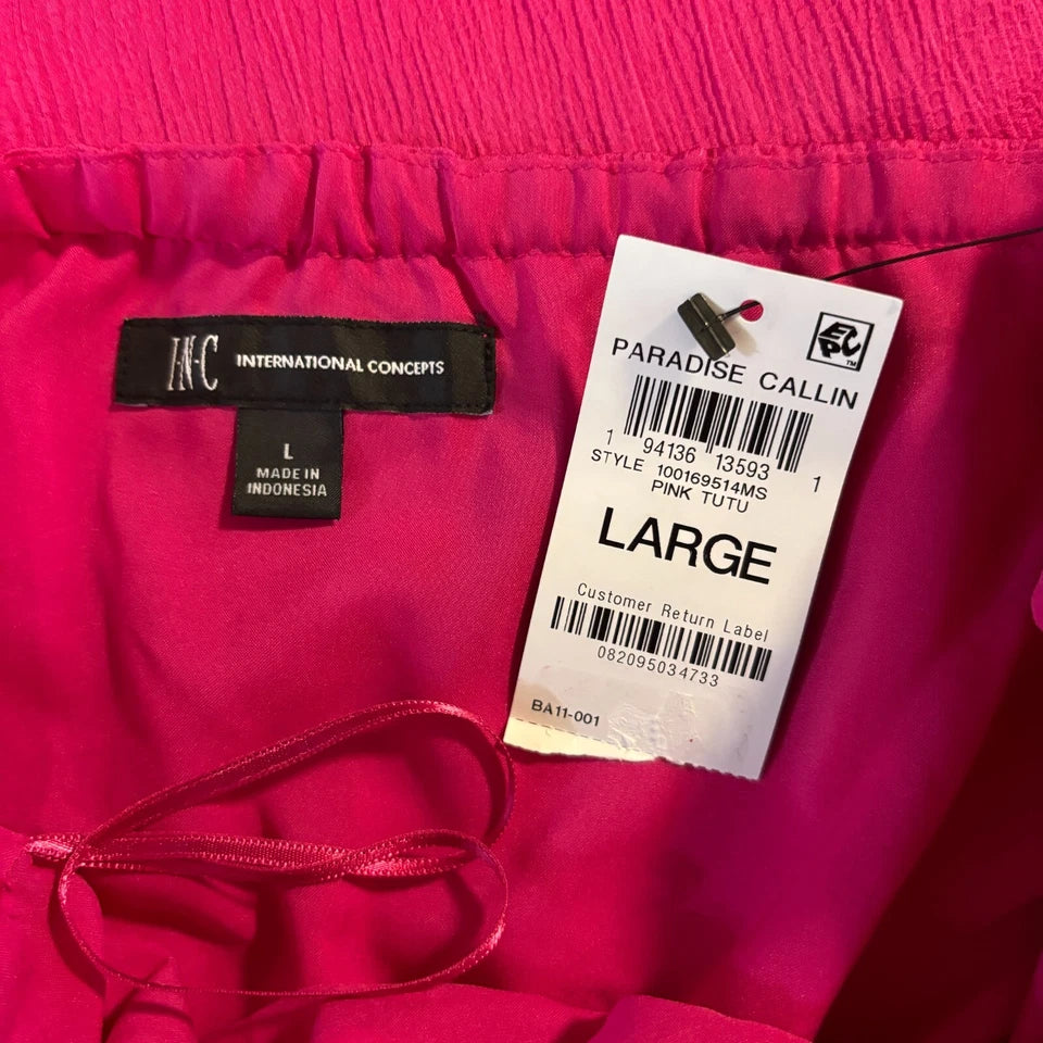 I.N.C. International Concepts Ruched Pink Halter Dress NWT