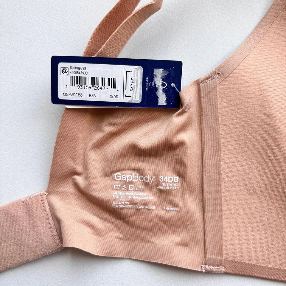 GAP GapBody Women's Beige Everyday Essentials Wireless Bra NWT